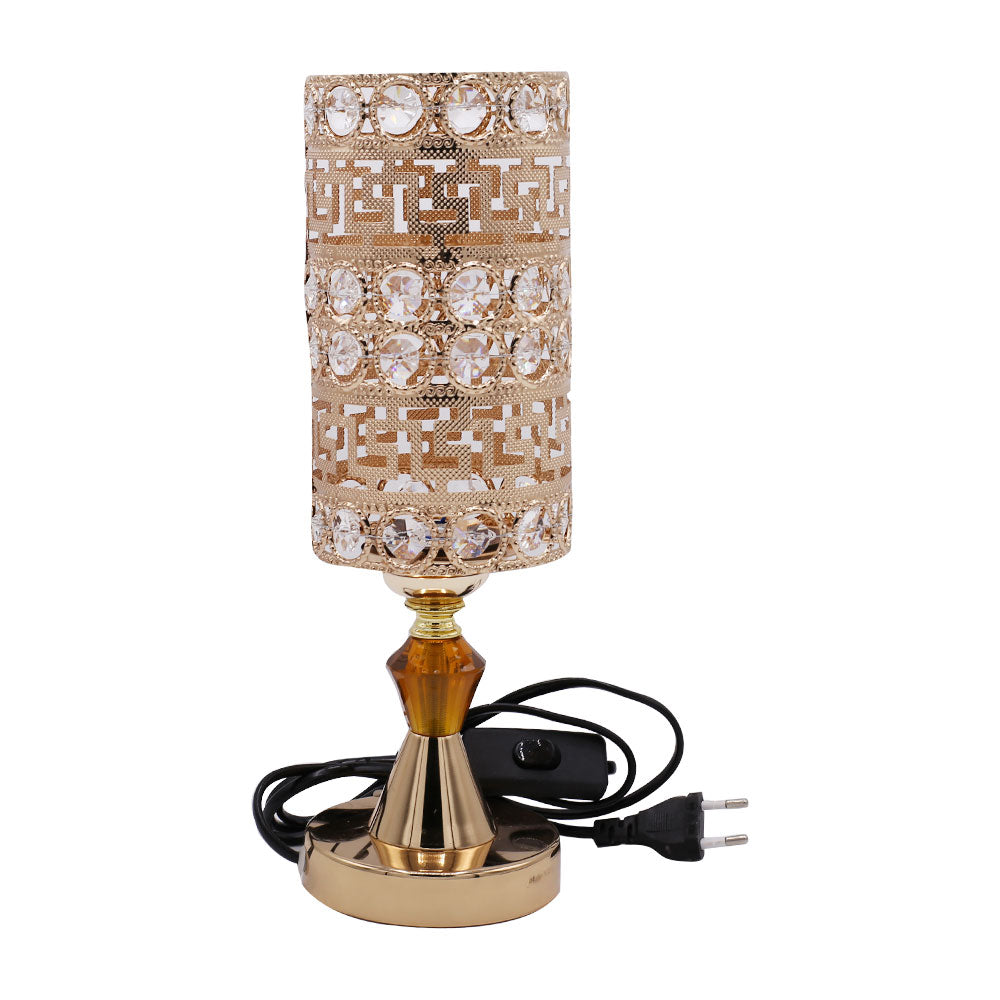 Round Rhinestones 3 Colors Changing Side Table lamp 9.5cm