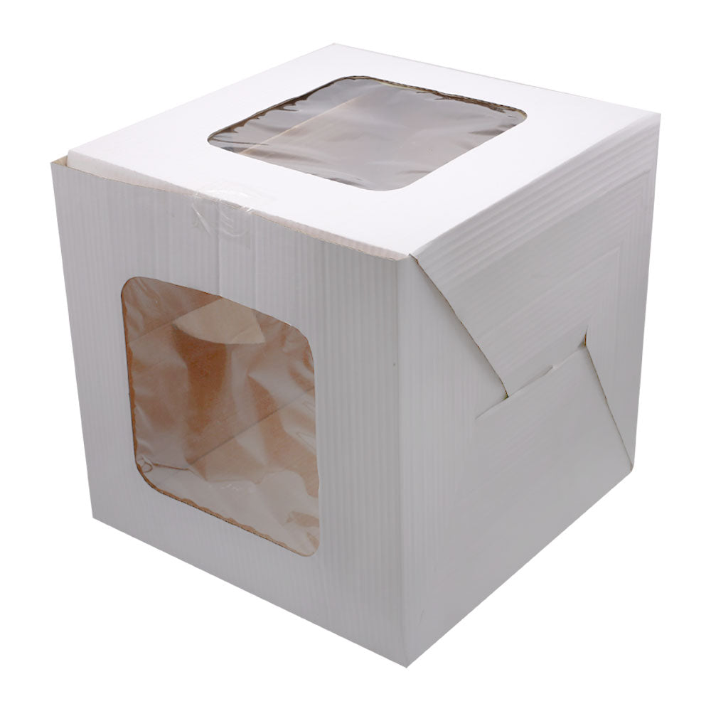 Cake Box 14 X 14 X 14 Inch With 2 Sided Transparent Windows