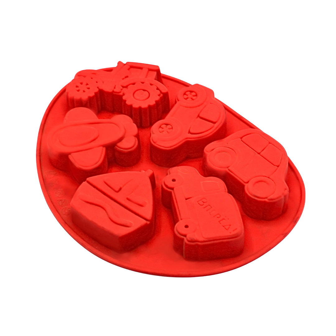 Cars & Heavy Vehicle Silicone Mold 6 Pcs