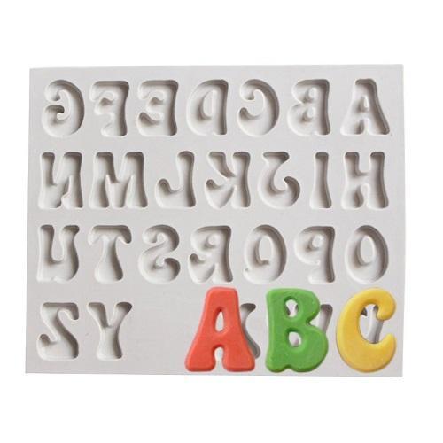 Uppercase Alphabet Silicone Fondant & Chocolate Mold