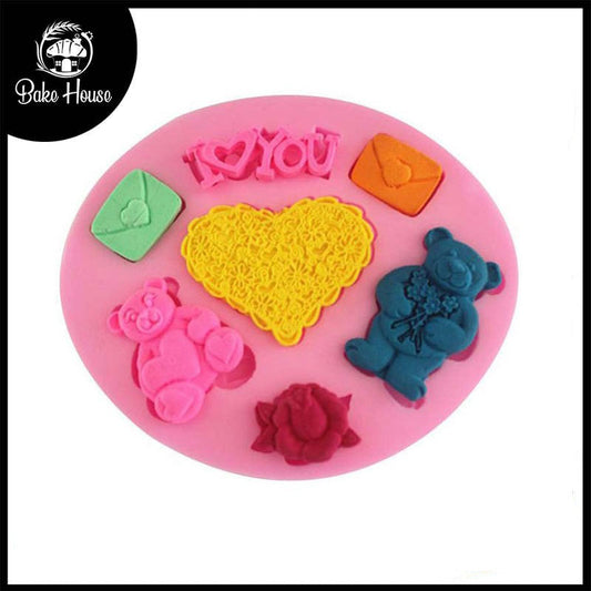 Valentine Theme Silicone Fondant Mold