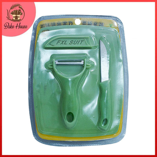 Vegetable Peeler Set Steel With Plastic Handle