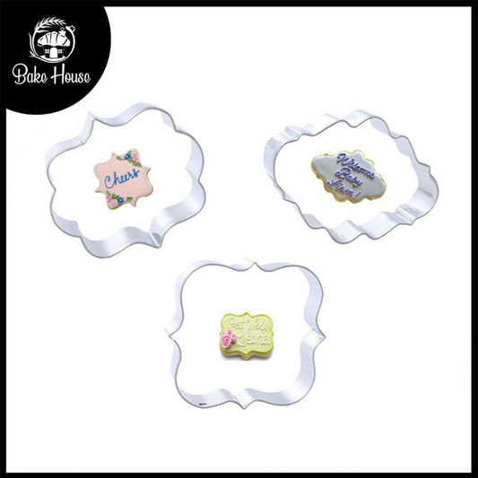 Vintage Fondant Cookie Cutter Stainless Steel 3Pcs Set