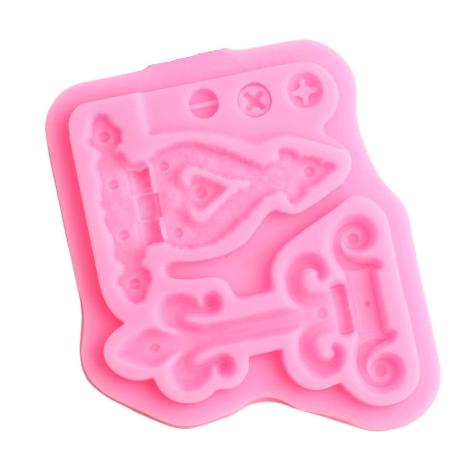 Vintage Hinge Screw Silicone Fondant Mold