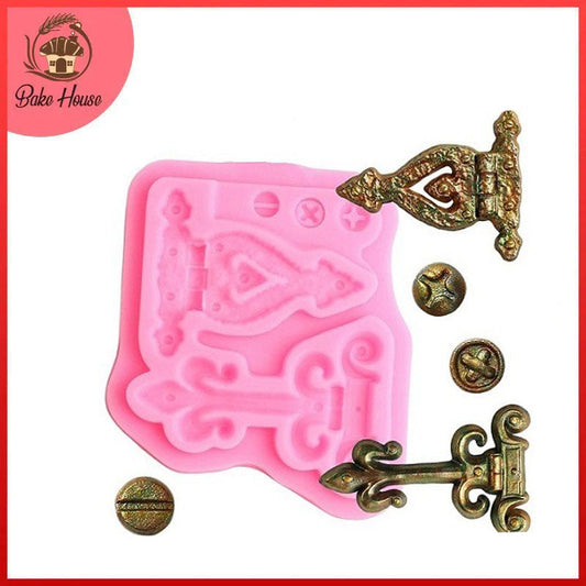 Vintage Hinge Screw Silicone Fondant Mold
