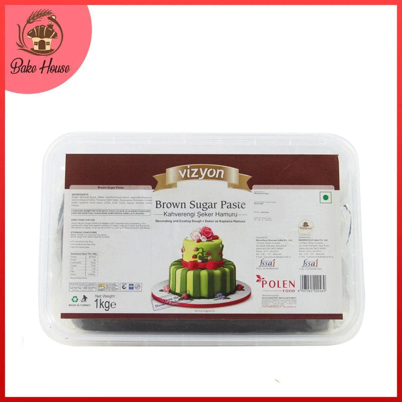 Vizyon Brown Fondant Sugar Paste 1KG