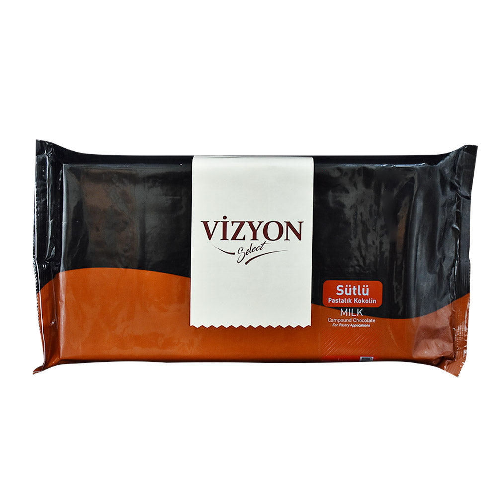 Vizyon Milk Chocolate Compound 2.5KG Slab