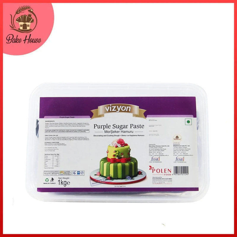 Vizyon Purple Fondant Sugar Paste 1KG