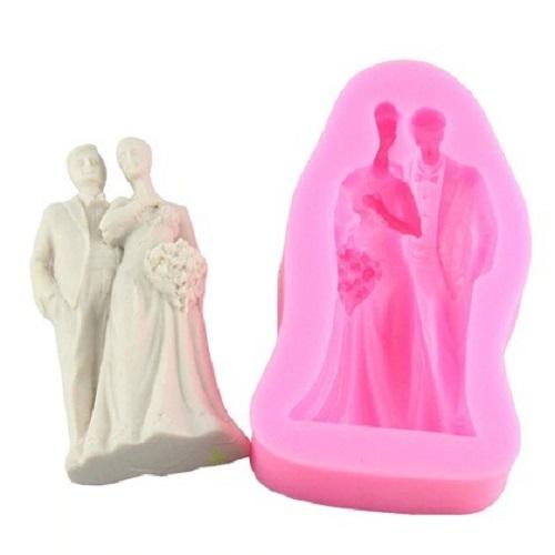 Wedding Couple Silicone Fondant & Chocolate Mold (Design 01)