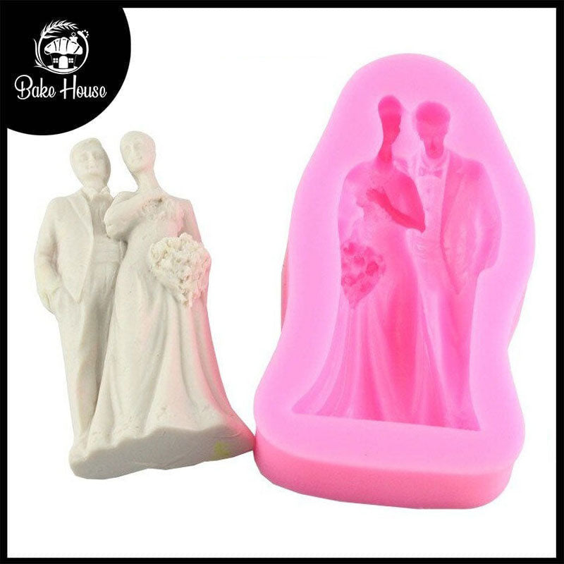 Wedding Couple Silicone Fondant & Chocolate Mold (Design 01)