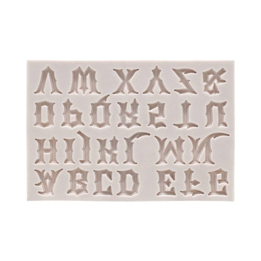 Weird Letter Silicone A To Z Alphabet Fondant & Chocolate Mold