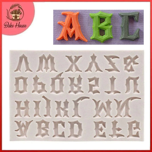 Weird Letter Silicone A To Z Alphabet Fondant & Chocolate Mold