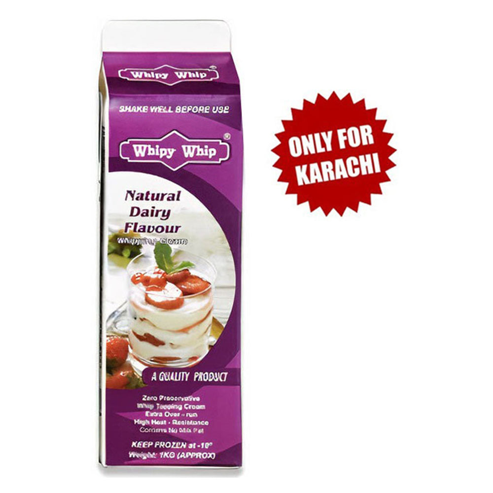 Whipy Whip Whipping Cream Natural Dairy Flavour 1kg
