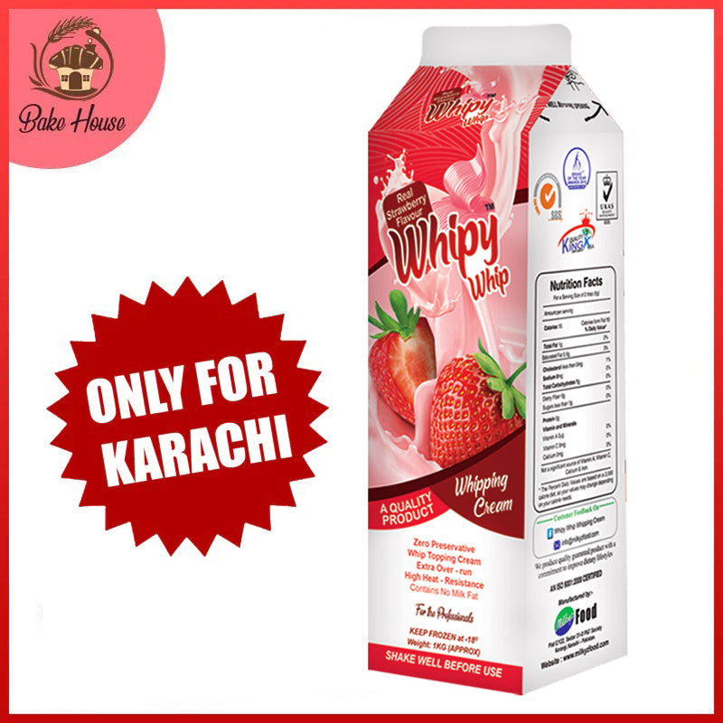 Whipy Whip Whipping Cream Strawberry Flavor 1KG Pack