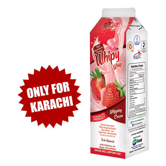 Whipy Whip Whipping Cream Strawberry Flavor 1KG Pack