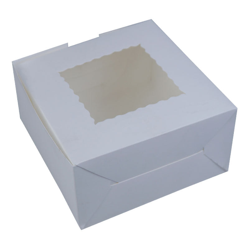 Cake Box 7 X 7 X 3.8 Inch with Top Transparent Window