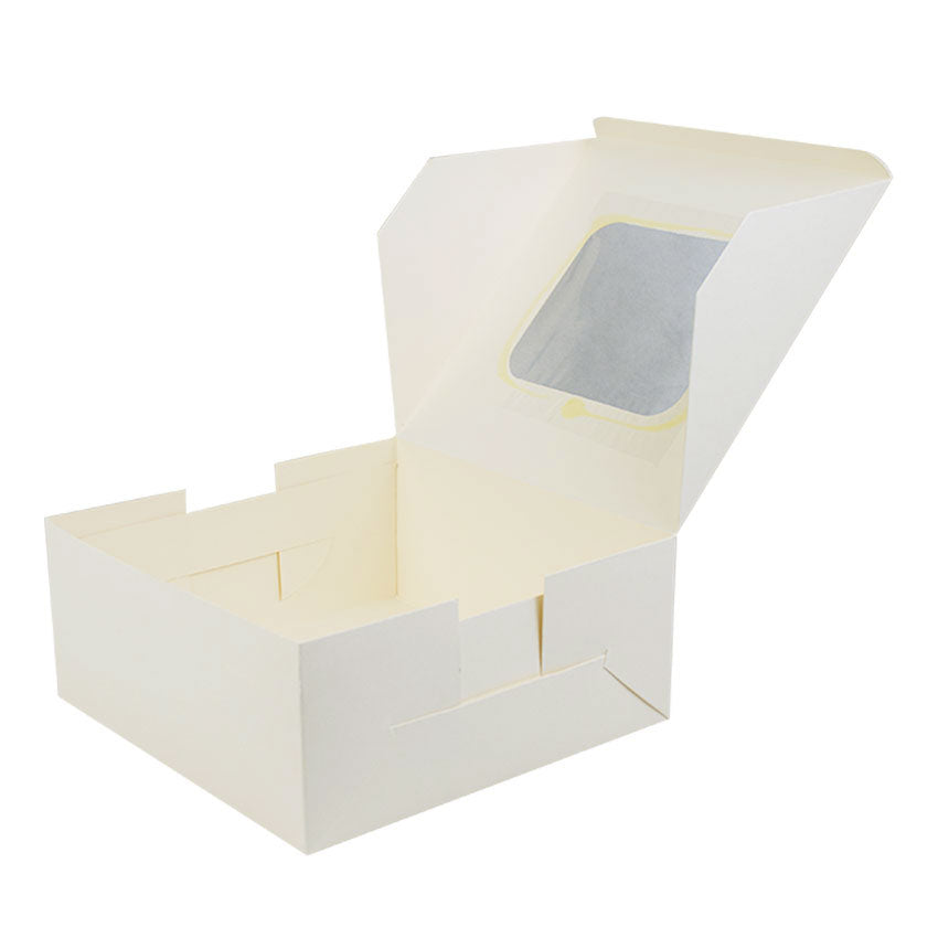 Cake Box 9 X 9 X 4 Inch with Top Transparent  Window