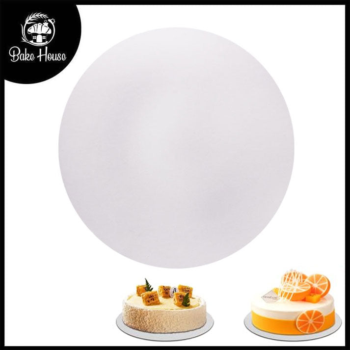 White Round Cake Board 5 x 5 Inch