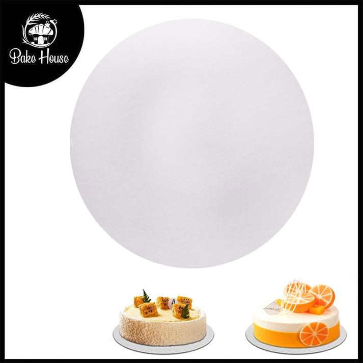 White Round Cake Board 6 x 6 Inch