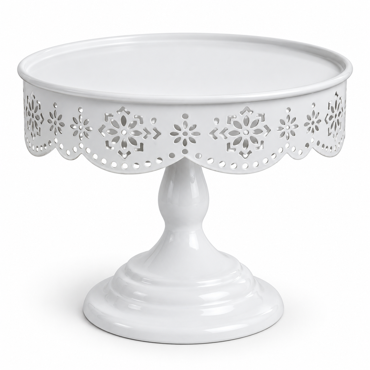 Metal White Cake Stand 12cm