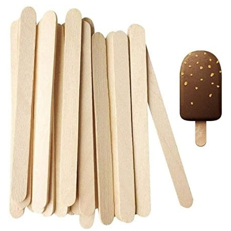 Wood Ice Cream Sticks 100Pcs Pack