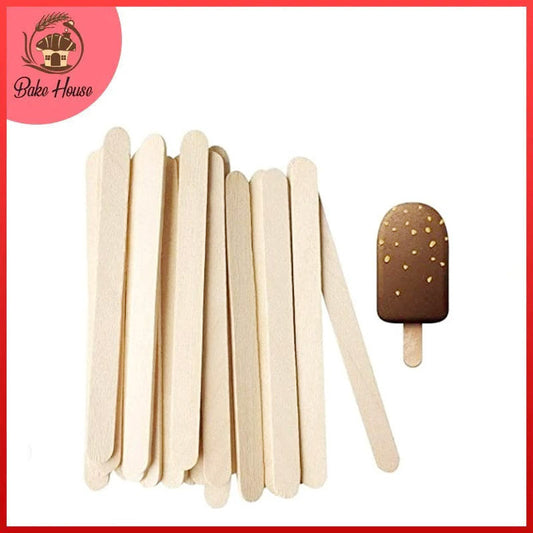 Wood Ice Cream Sticks 100Pcs Pack