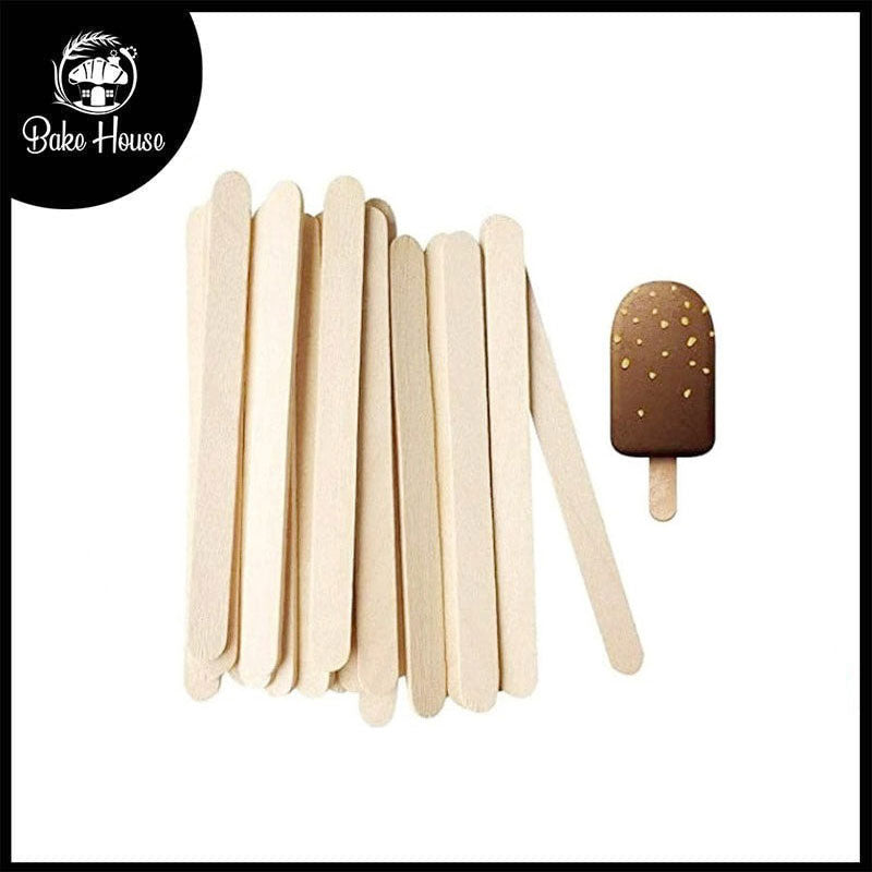 Wood Ice Cream Sticks 100Pcs Pack