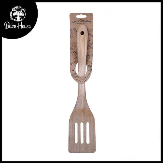 Wooden Slotted Cooking Solid Turner Spoon 30.5cm