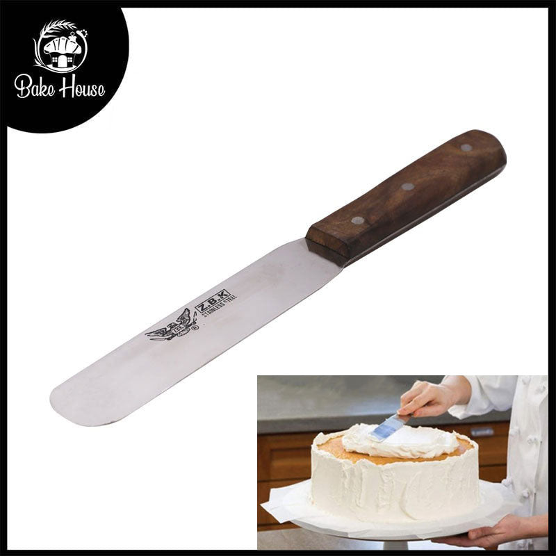 Z.B.K Stainless Steel Cake Palette Knife With Wooden Handle 10.3 Inch