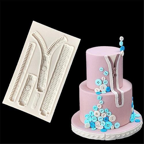 Zipper Silicone Fondant Cake Mold