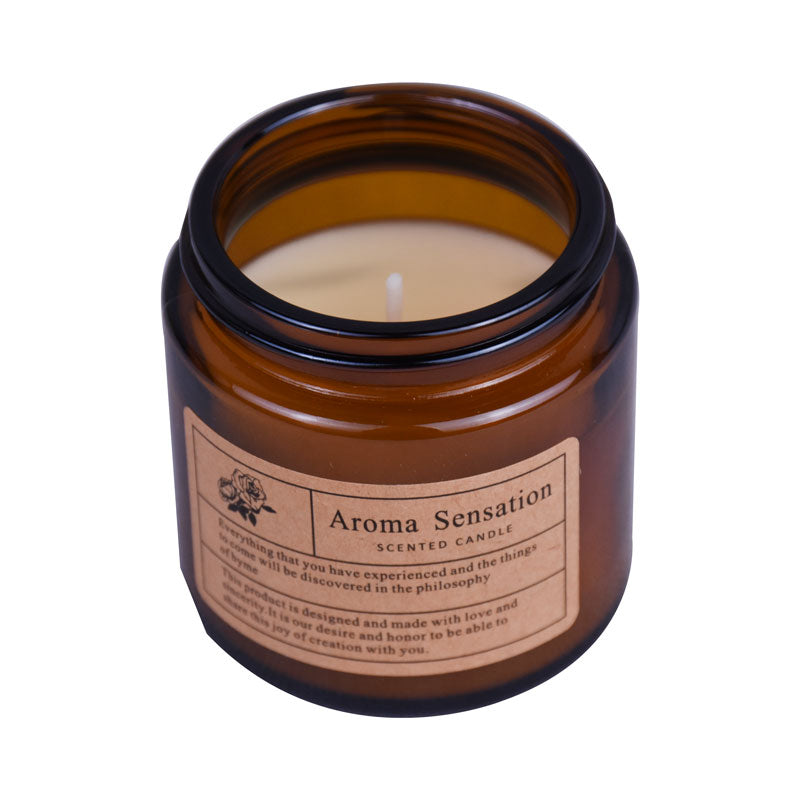 Delicate Aroma Sensation Scented Candle With Glass Jar 6.5 cm