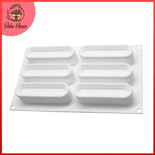 Eclairs Silicone Baking Mold 6 Cavity