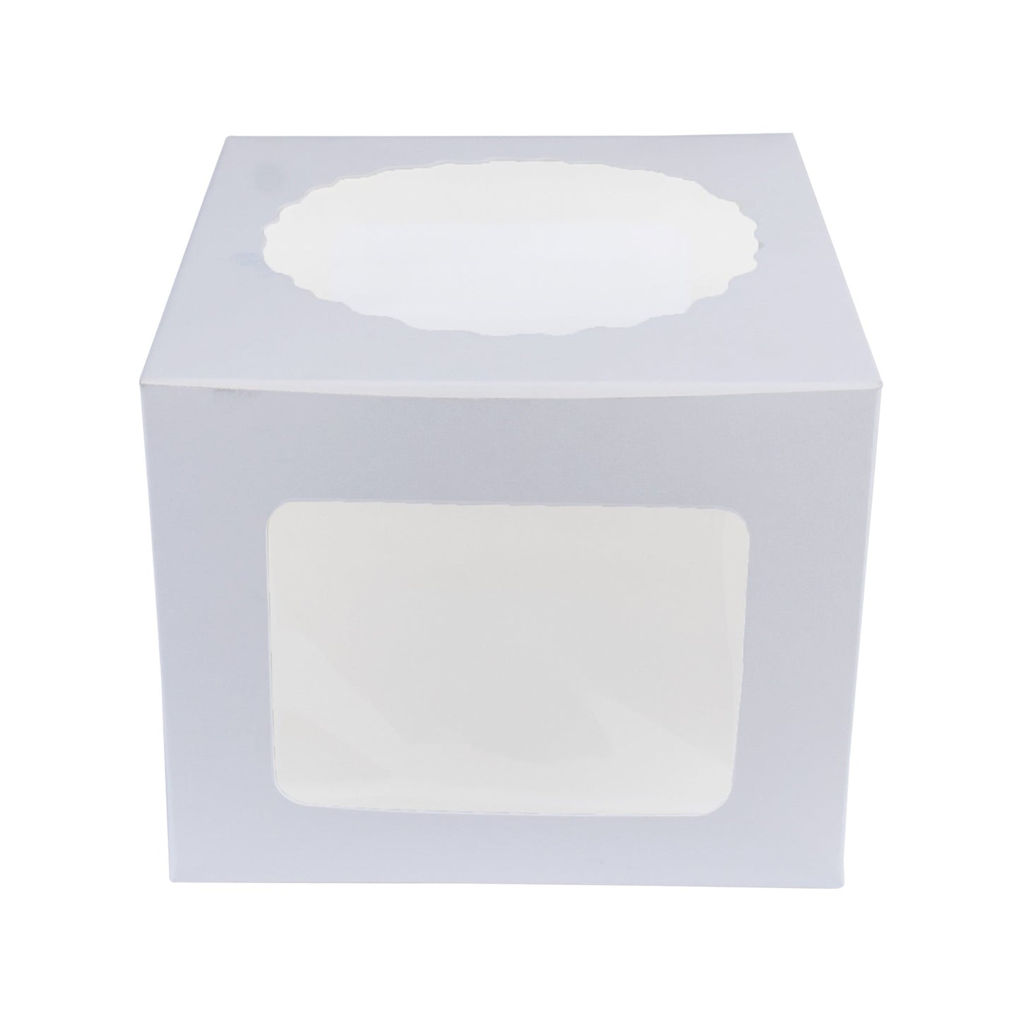 Cake Box 6.5 X 6 X 5 Inch with 3 Sided Transparent Windows