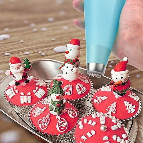 15Pcs Cake Decorating Nozzle Set With Reusable Piping Bag