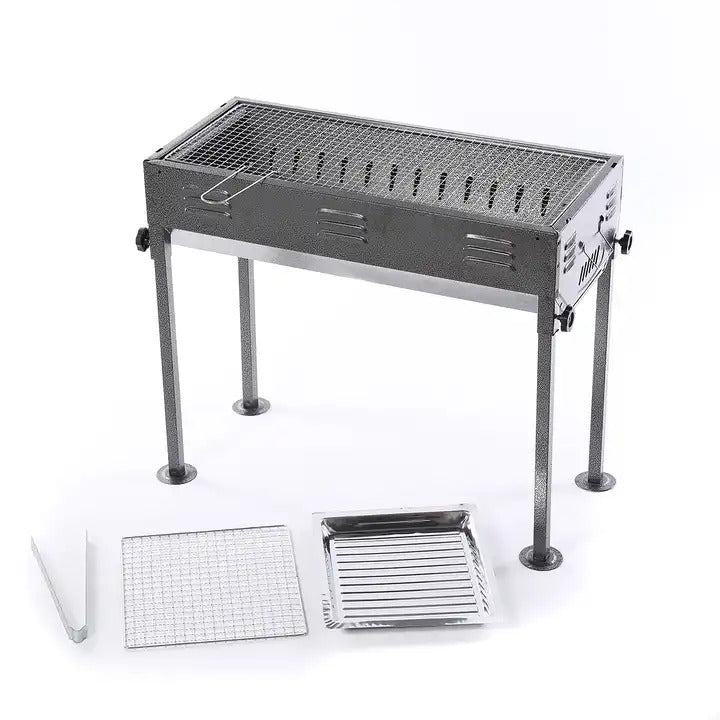Portable Japanese Barbecue Grill With BBQ Tools
