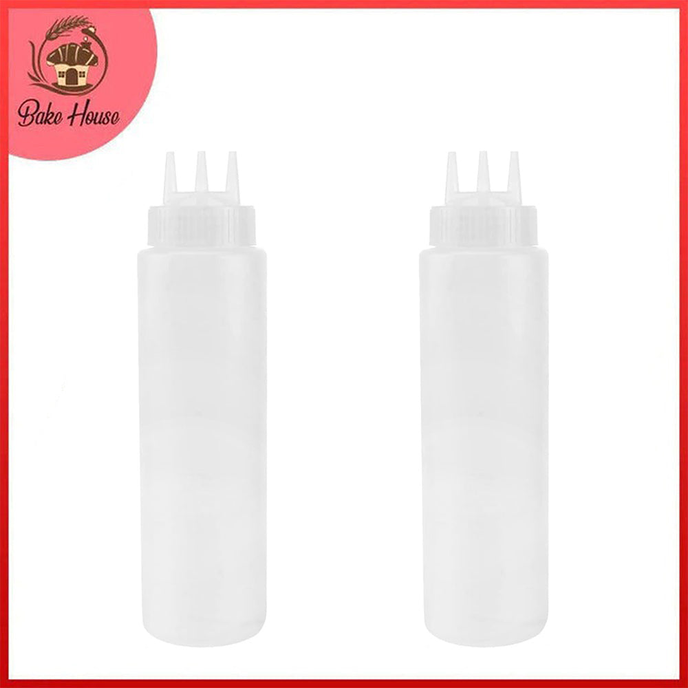 Cake Soaking 3 Nozzles Plastic Bottle 800ml 2Pcs Set