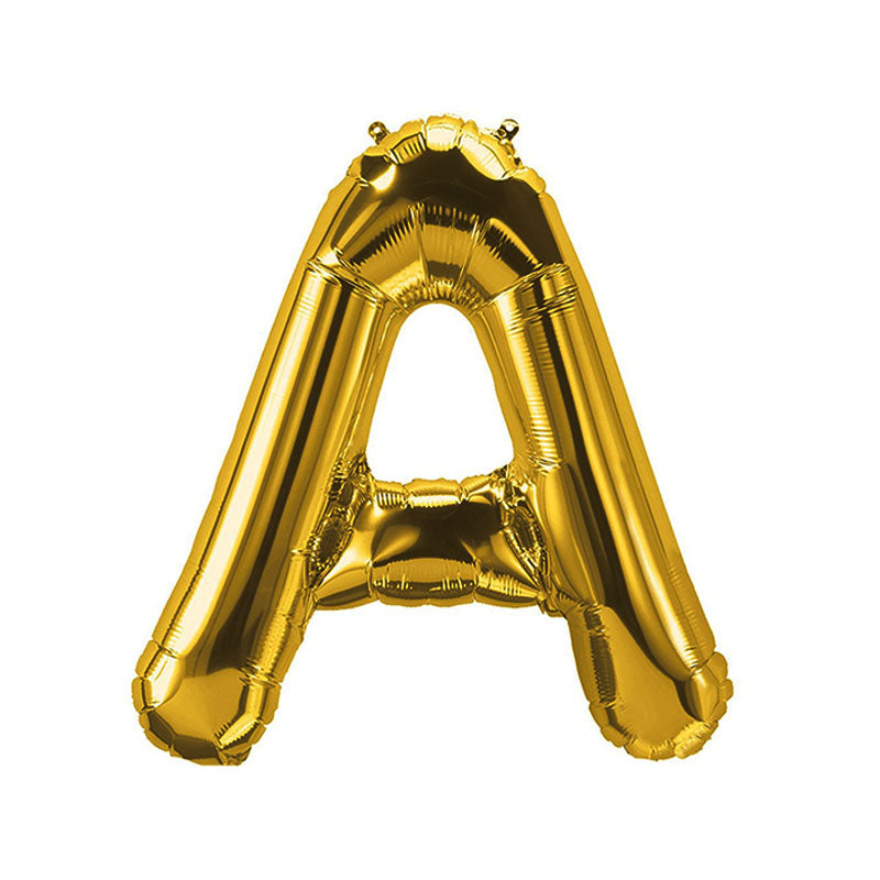 16 Inch Golden Alphabet A Letter Foil Balloon for Party Decoration