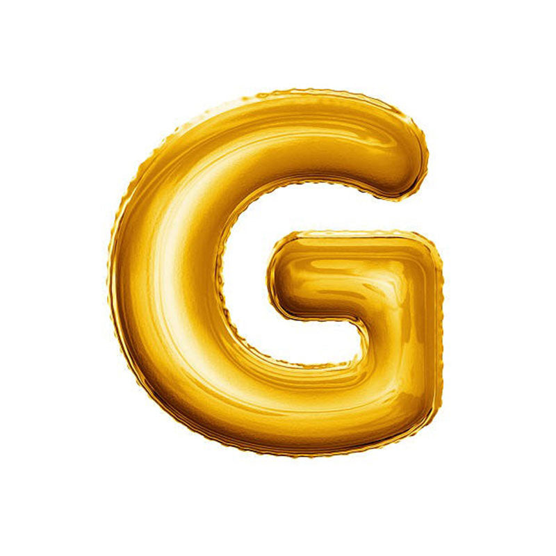 16 Inch Golden Alphabet G Letter Foil Balloon for Party Decoration