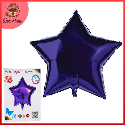 16 Inch Purple Star Shape Foil Balloon For Party Decoration