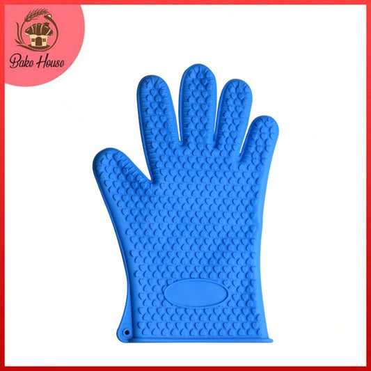 Heat Resistant Silicone Baking Glove 26.5cm Hearts design