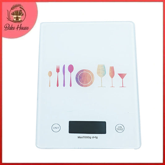 Electronic Digital Kitchen Scale (QR331) Weighs Max 7kg, Measures in 5 Different Units