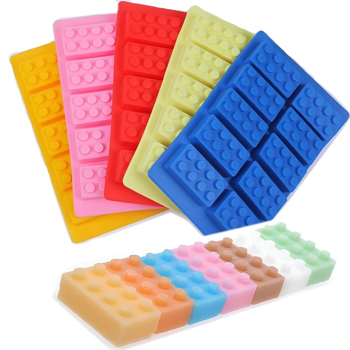 Lego Rectangle Bricks Silicone Chocolate & Fondant Mold 10 Cavity