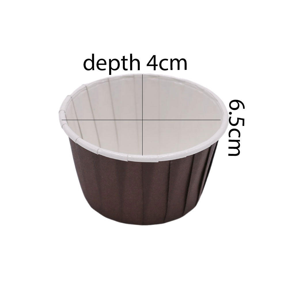 100 Pcs Paper Foil Cupcake Liner