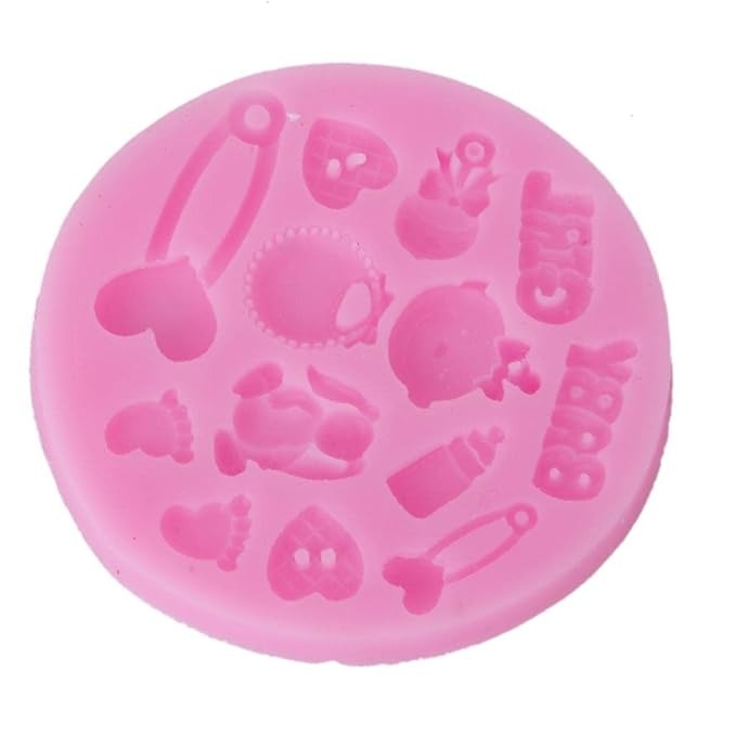 Baby Girl Theme Silicone Fondant Mold