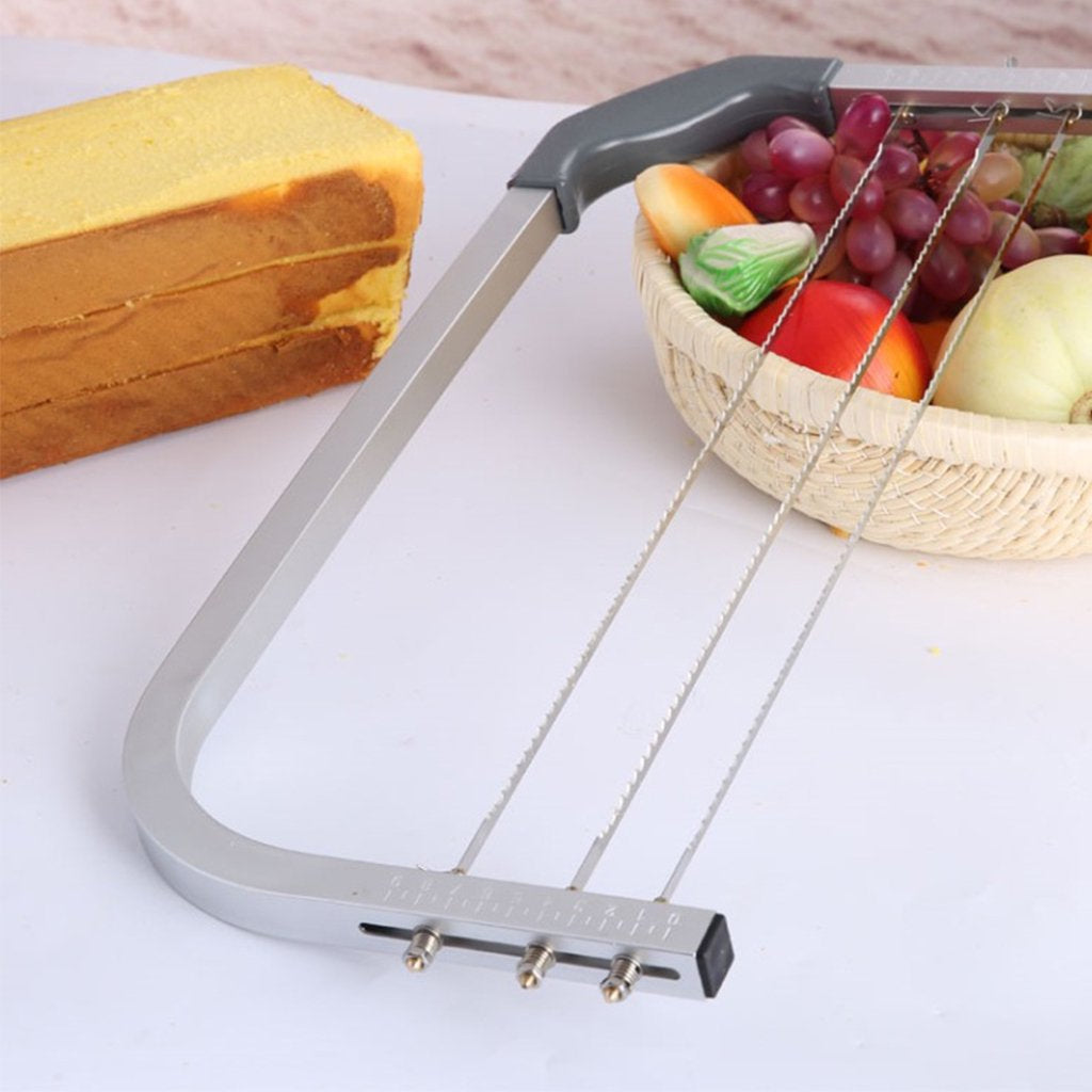 Aluminium Alloy Adjustable 3 Blades Interlayer Cake Slicer Cutter