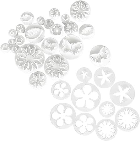 Mix Plunger & Cookie Cutter 33Pcs Set