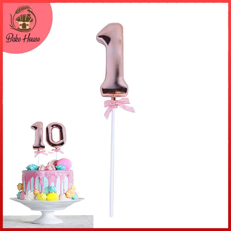 Birthday Anniversary Cake Decoration Number Topper 1 (One)