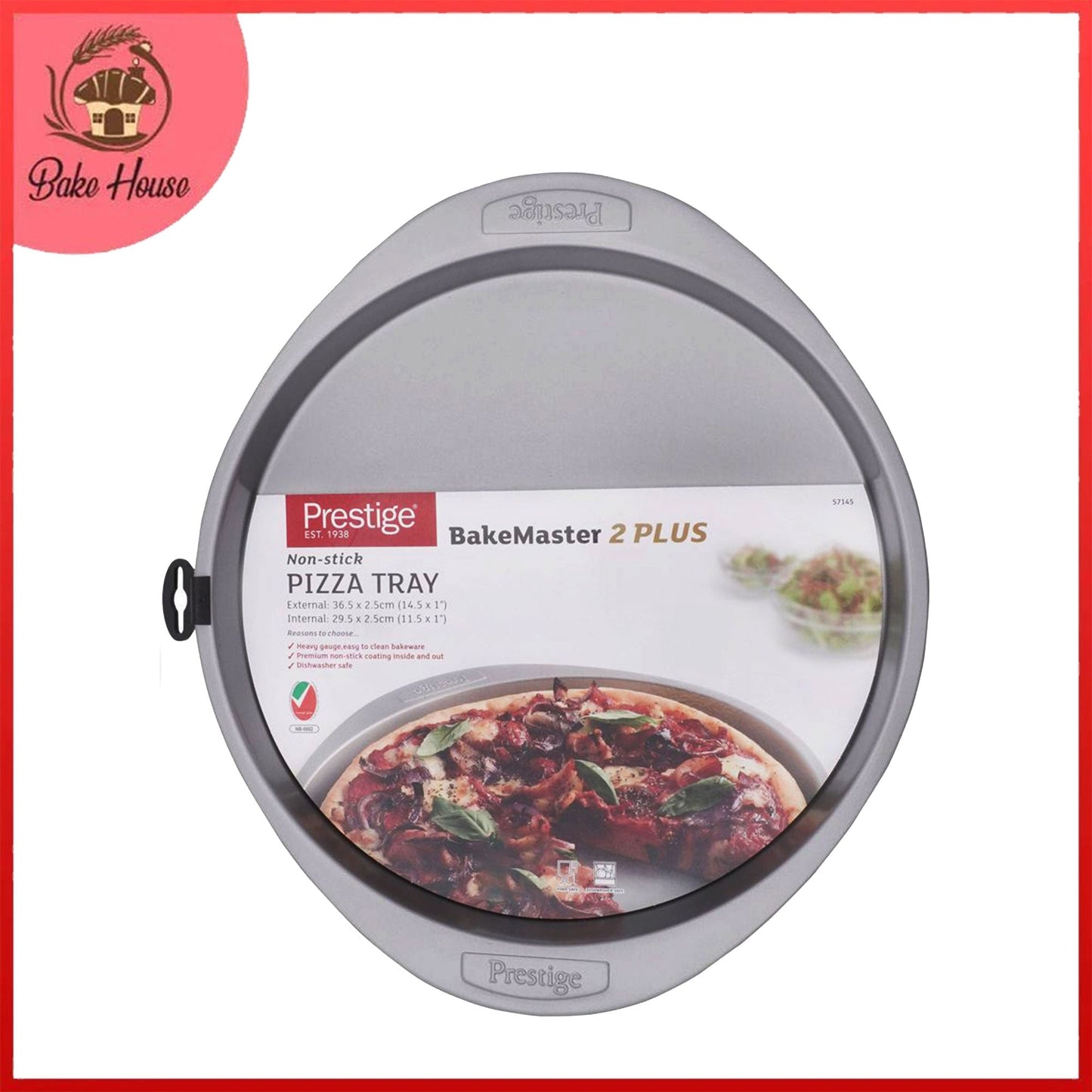 Prestige BakeMaster Round Pizza Pan Non Stick