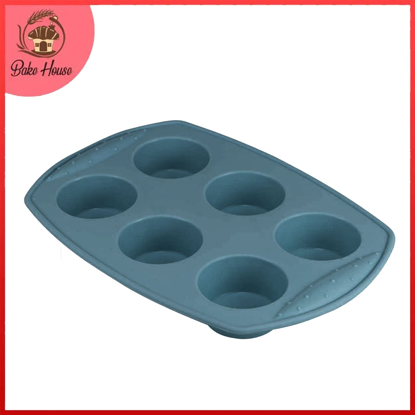 6 Cups Silicone Muffin Baking Tray