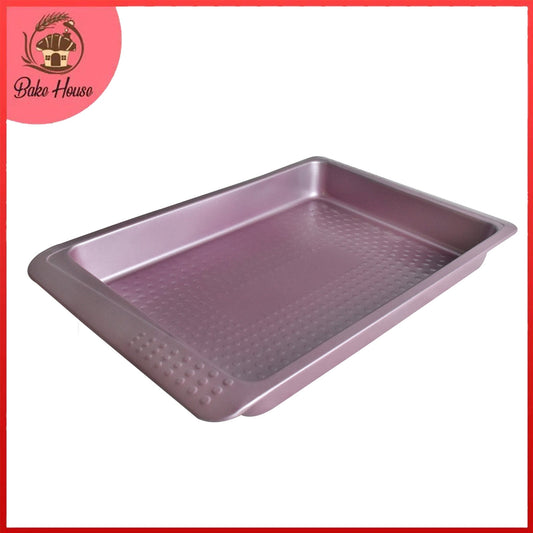 Non Stick Pink Rectangle Baking Tray 9 x 13
